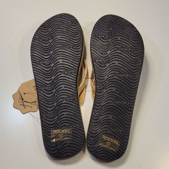 BRAND NEW  ORIGINAL ROCKIN SLIP ON FLIP FLOPS SANDAL - Picture 15 of 15